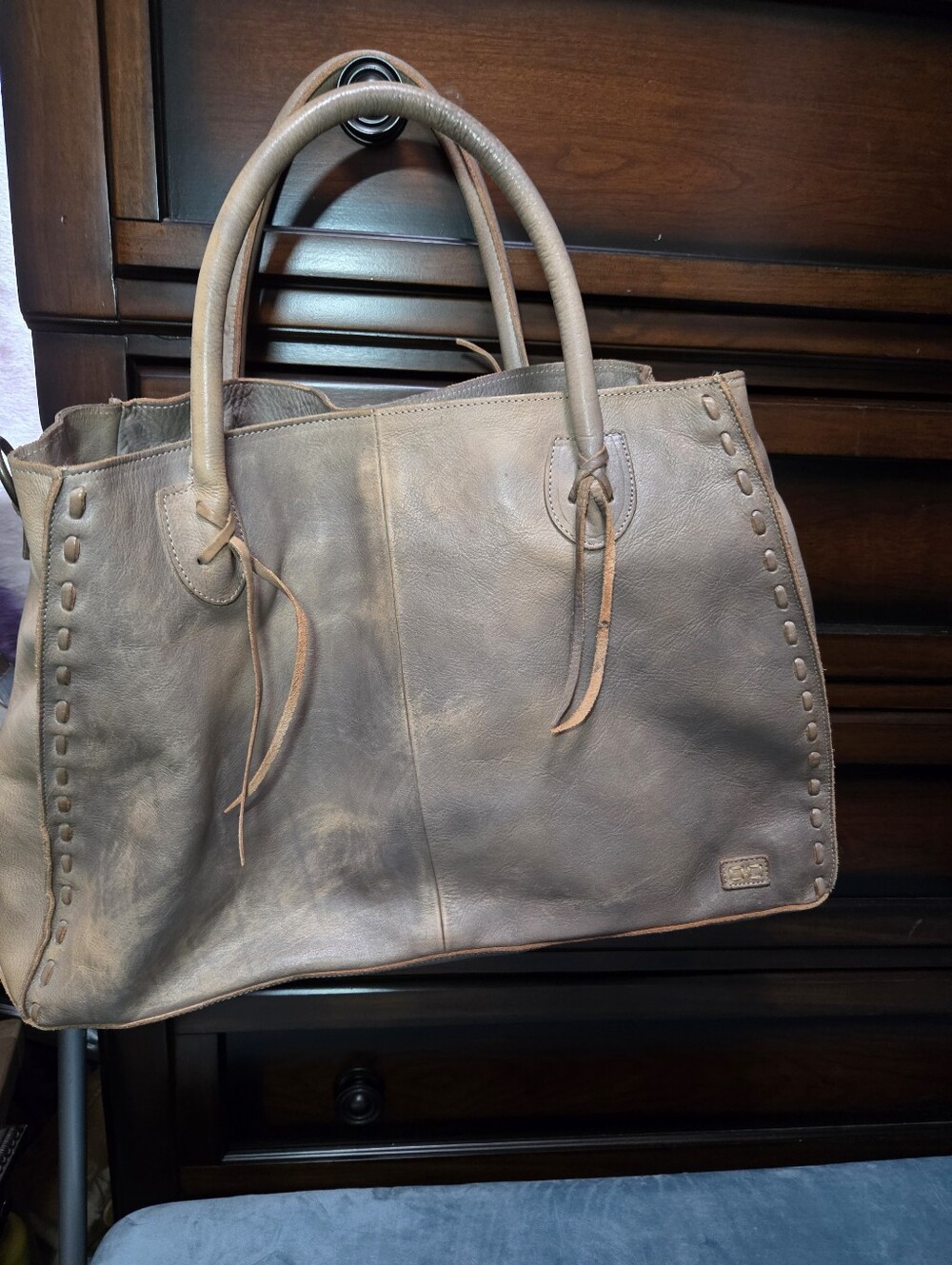 Bed Stu Rockaway Bag in Light Taupe $250